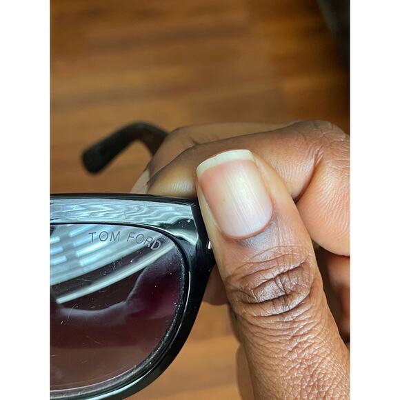 Tom Ford TF5179-F Unisex Black Acetate Sunglasses with Silver Detail - Picture 7 of 9